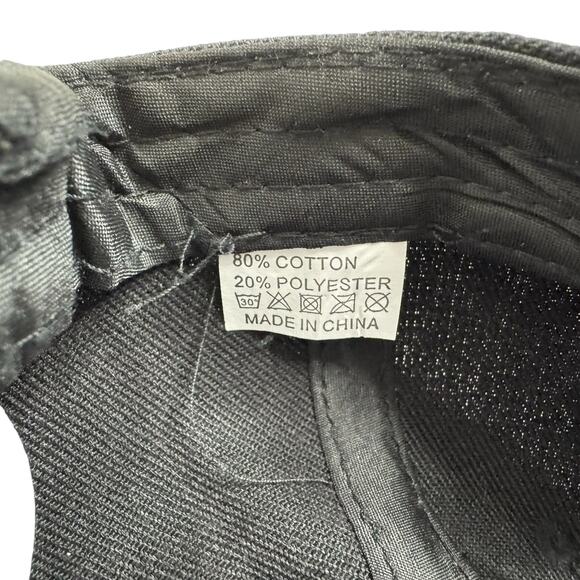 We Don’t Dial 911 *NEW* Black Canvas Cap Hat Adjustable 2A Second Amendment - Picture 6 of 6